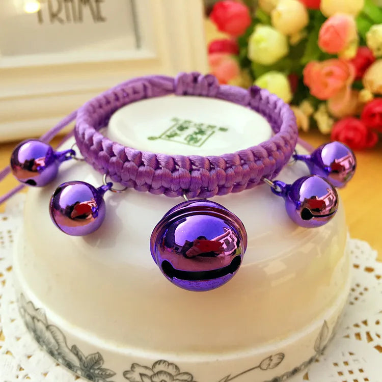 Adjustable Pet Bell Collar – Cute Cat & Dog Accessories