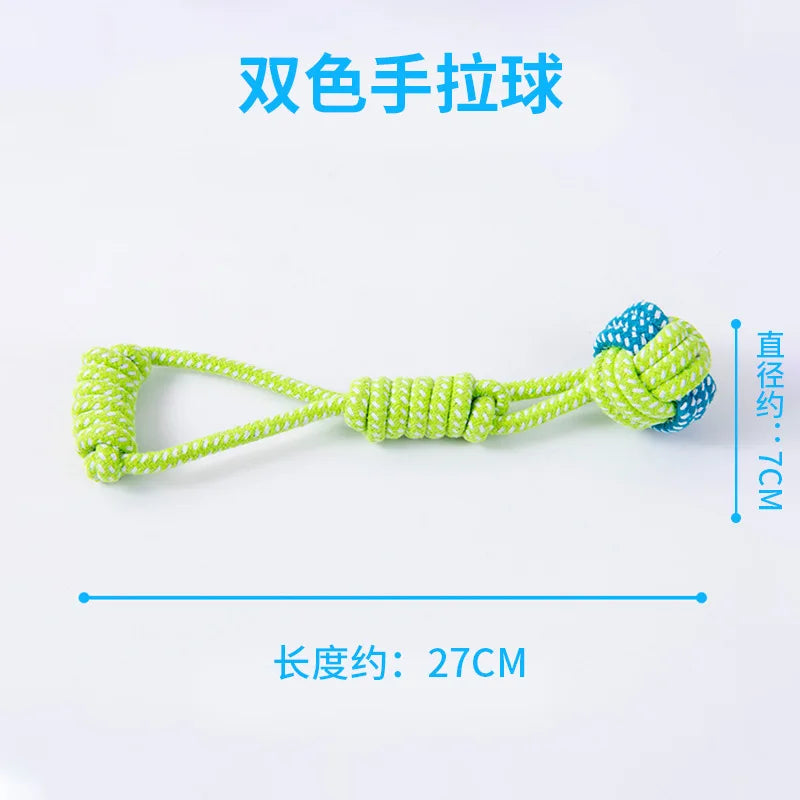 Durable Cotton Rope Dog Toys – Chew, Tug & Interactive Play for Small & Large Dogs