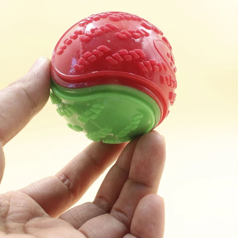 Interactive Squeaky Dog Ball | TPR Chew Toy for Teeth Cleaning & Bite Resistance