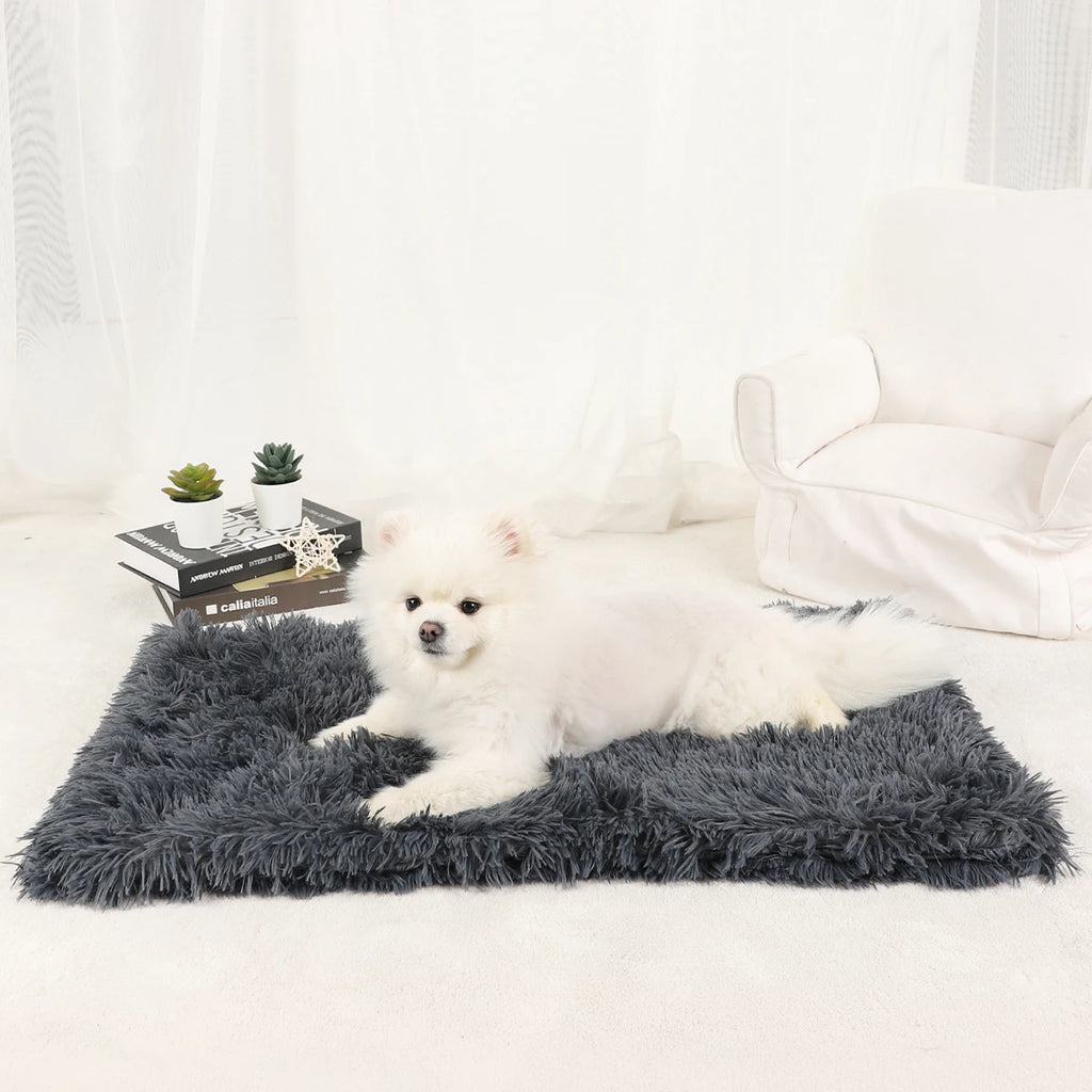 Plush Dog & Cat Blanket | Soft, Warm, Washable Pet Bed Mat