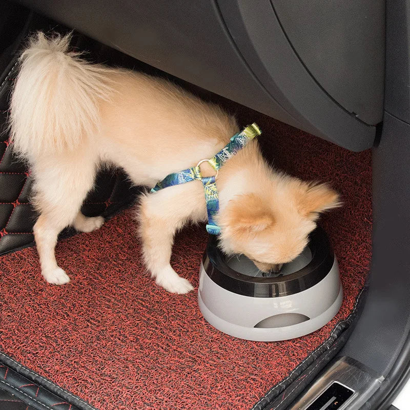 Portable Pet Dog & Cat Water Bowl – No Spill, Floating Design, Travel Feeder, 750ML