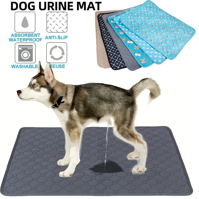 Washable Dog Urine Pad – Reusable Anti-Slip Puppy Training & Pet Bed Mat
