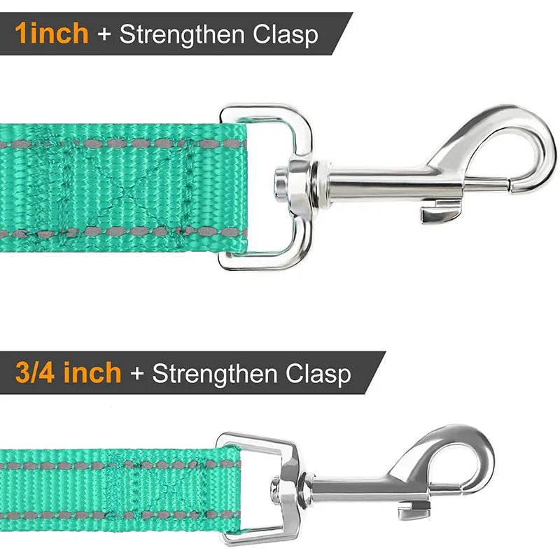 Reflective Dog & Cat Leash – Durable Adjustable Pet Walking and Training Rope