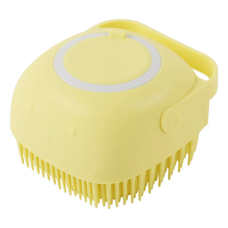 Dog & Cat Bath Brush – Silicone Massage & Shampoo Dispenser