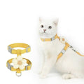 Adjustable Cat Harness & Leash Set – Breathable Pet Walking Strap for Small Cats & Dogs