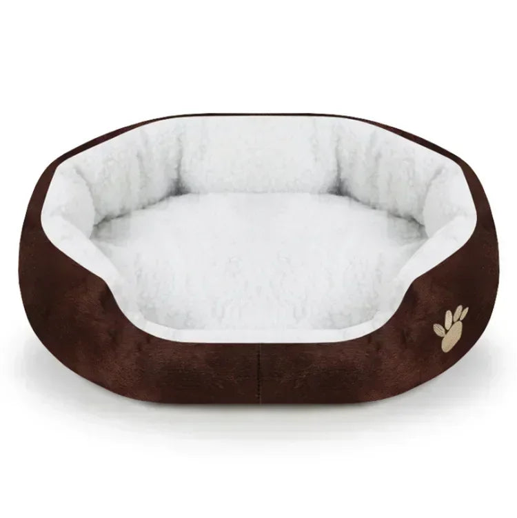 Cashmere Dog Bed for Large Dogs | Plush Warming Pet Sofa & Cat Nest